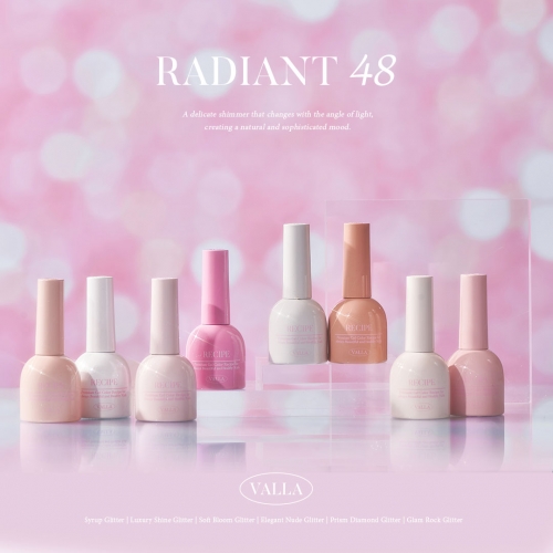 VALLA Elegant Nude Glitter